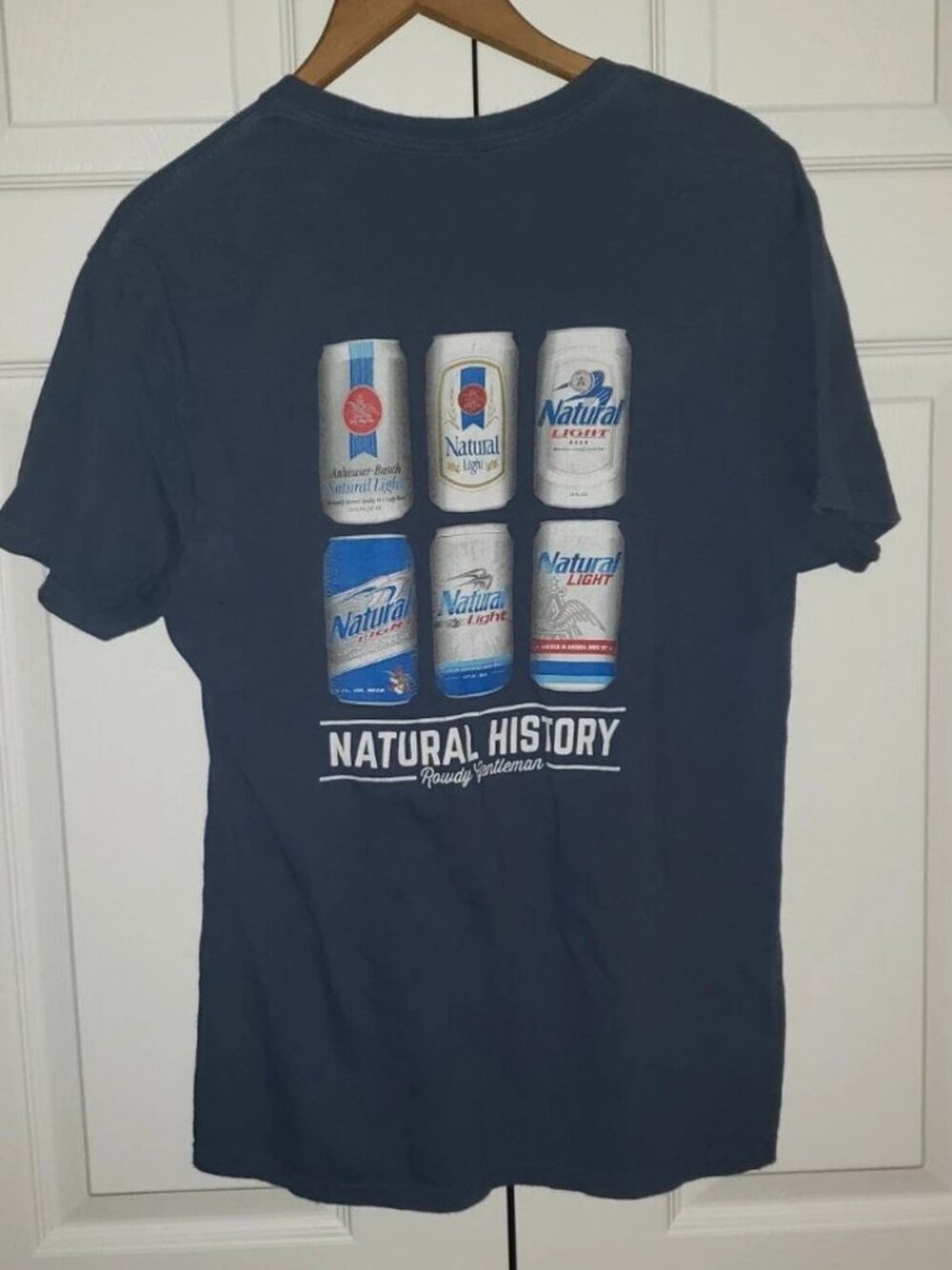 Vintage Natty Light Natural Light Beer History T-Shirt Men's S